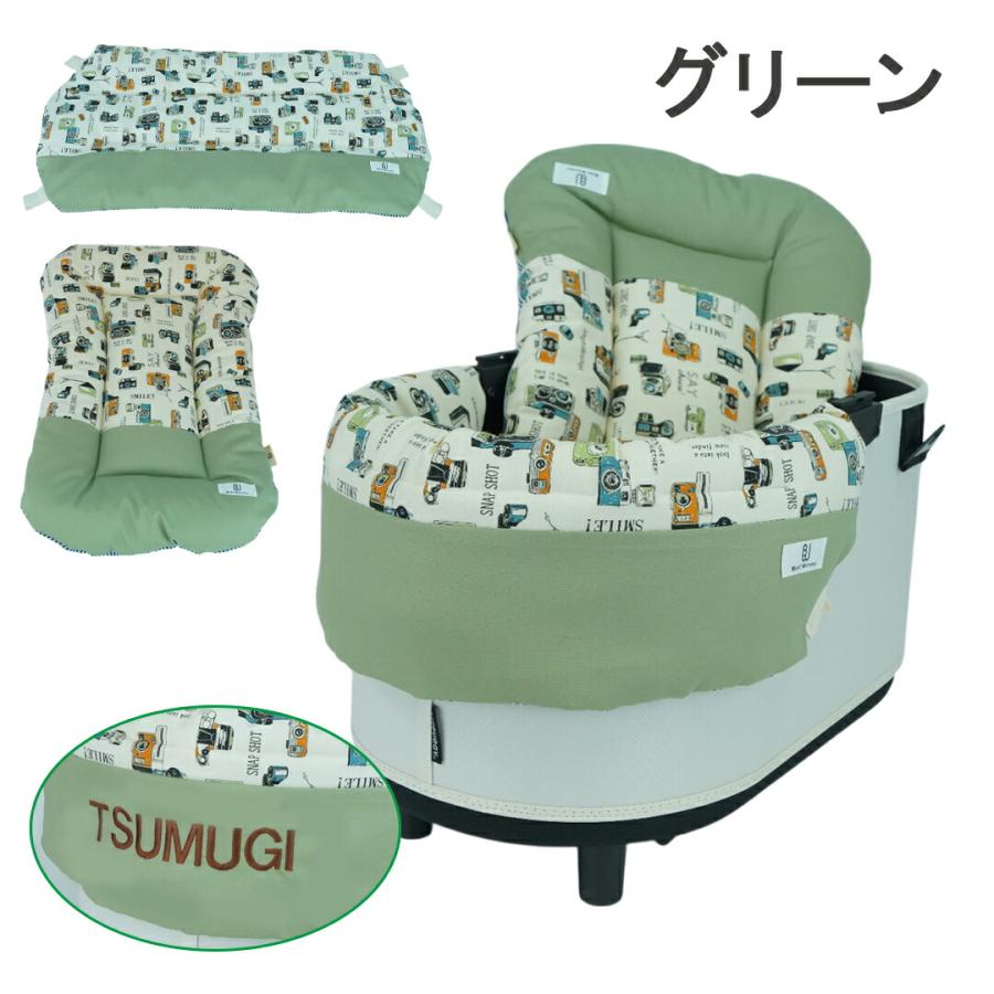 単品】あごのせ・マット レトロカメラ刺しゅう 名入り ペットカート
