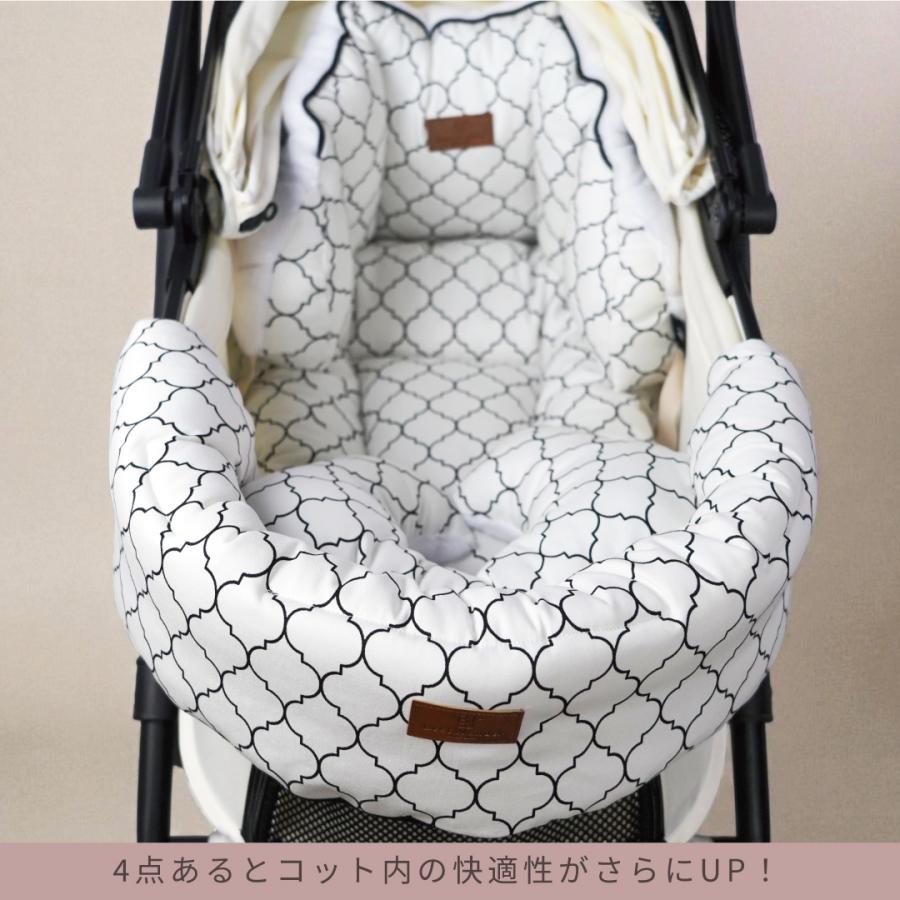 【4点セットL】ペットカート用クッション モロッカン リバーシブル カバー 犬 4点セットシリーズ】ペットカート クッション 取付簡単 モロッカン