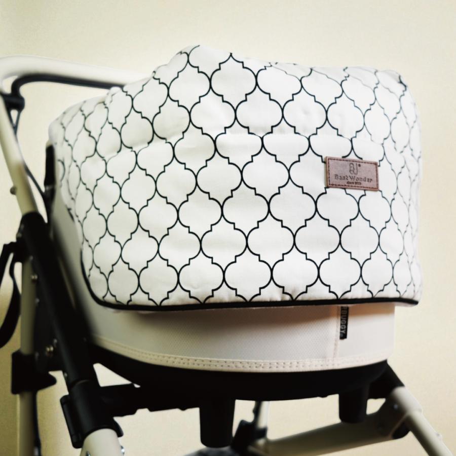 【一体型】ペットカート クッション 取付簡単 モロッカン リバーシブル マット カバー バギー ドッグ お散歩 犬 猫 ペット カート ベッド シニア犬 子犬 小型犬 |  | 03