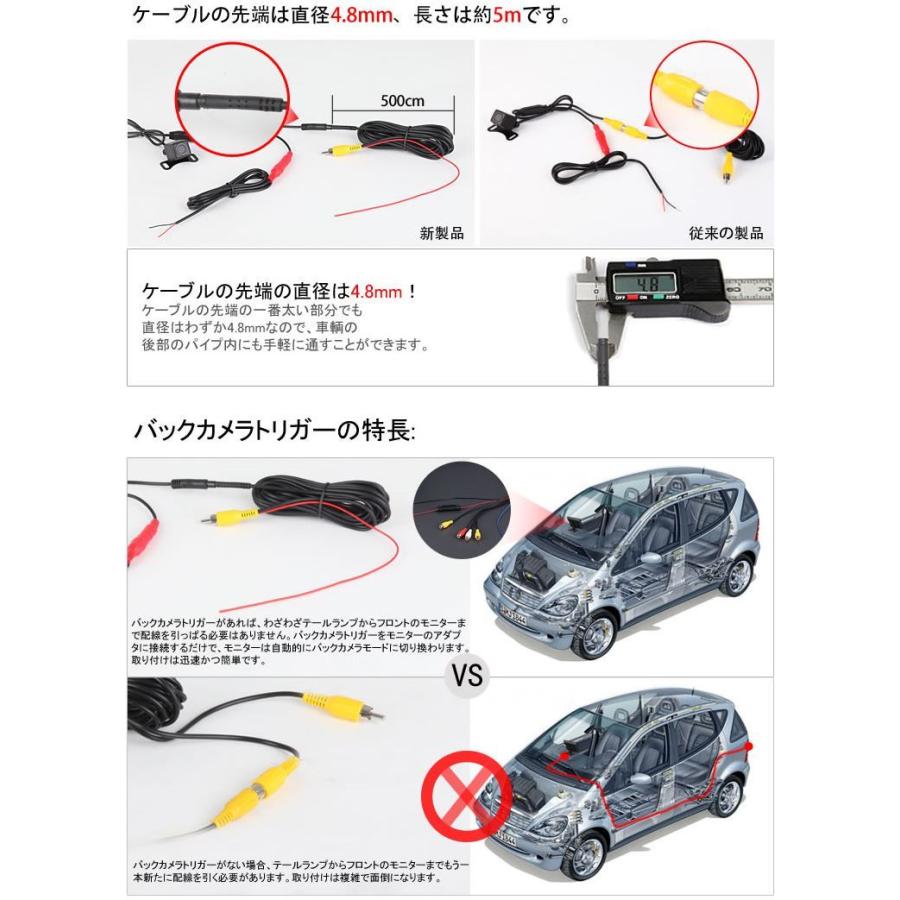 EONON(A0119N)【一年保証】○36万画素 高画質CMD 防水バックカメラ広角