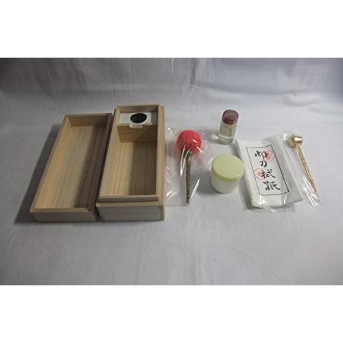 刀剣手入具 目釘抜入 桐箱 1セット 刀油（丁子油） 打粉 御刀拭紙（油・打ち粉用） 油布入れ 目釘抜き 桐箱入り 真剣 刀剣 手入れ 用具（Yahoo!・ゼロワンカンパニー）