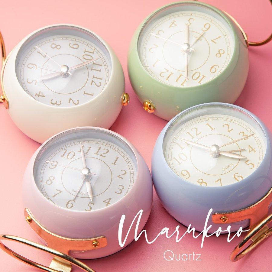 まるい かわいい 置時計 目覚まし時計 アラーム おしゃれ インテリア マカロン くすみ ニュアンスカラー 韓国風 北欧風 Zb 10 Zero One Shop 通販 Yahoo ショッピング