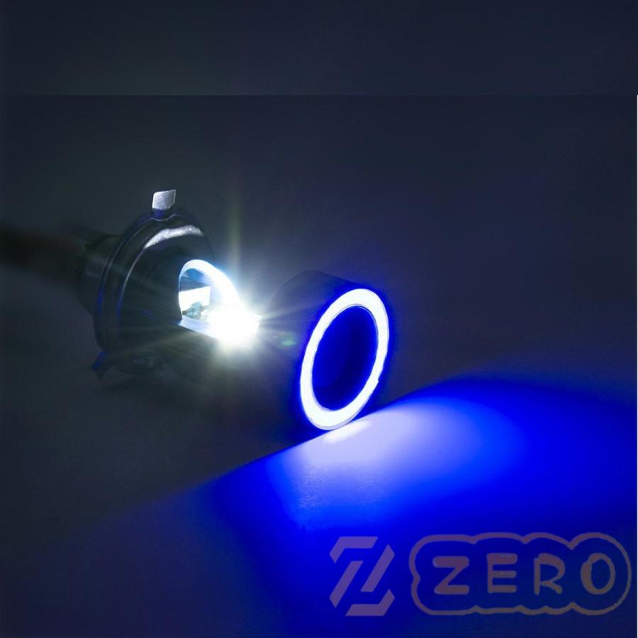 バイク用 H4 LEDヘッドライト イカリング搭載 冷却ファン搭載 高輝度 COB アルミ構造｜zero0000｜03
