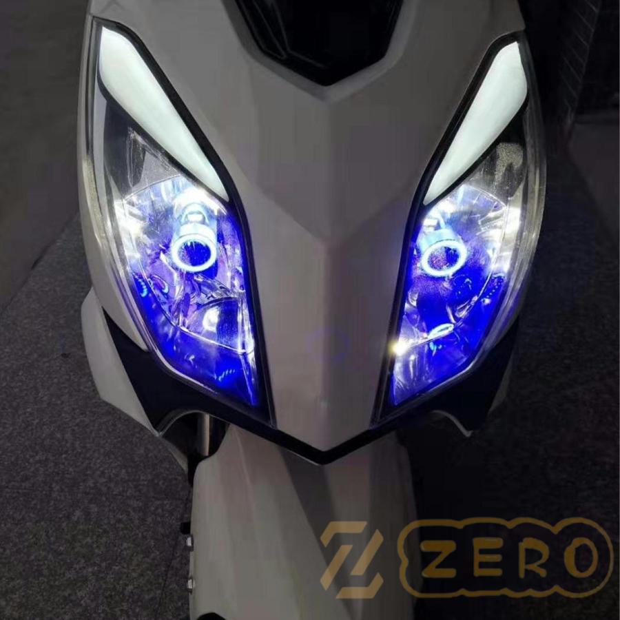 バイク用 H4 LEDヘッドライト イカリング搭載 冷却ファン搭載 高輝度 COB アルミ構造｜zero0000｜05