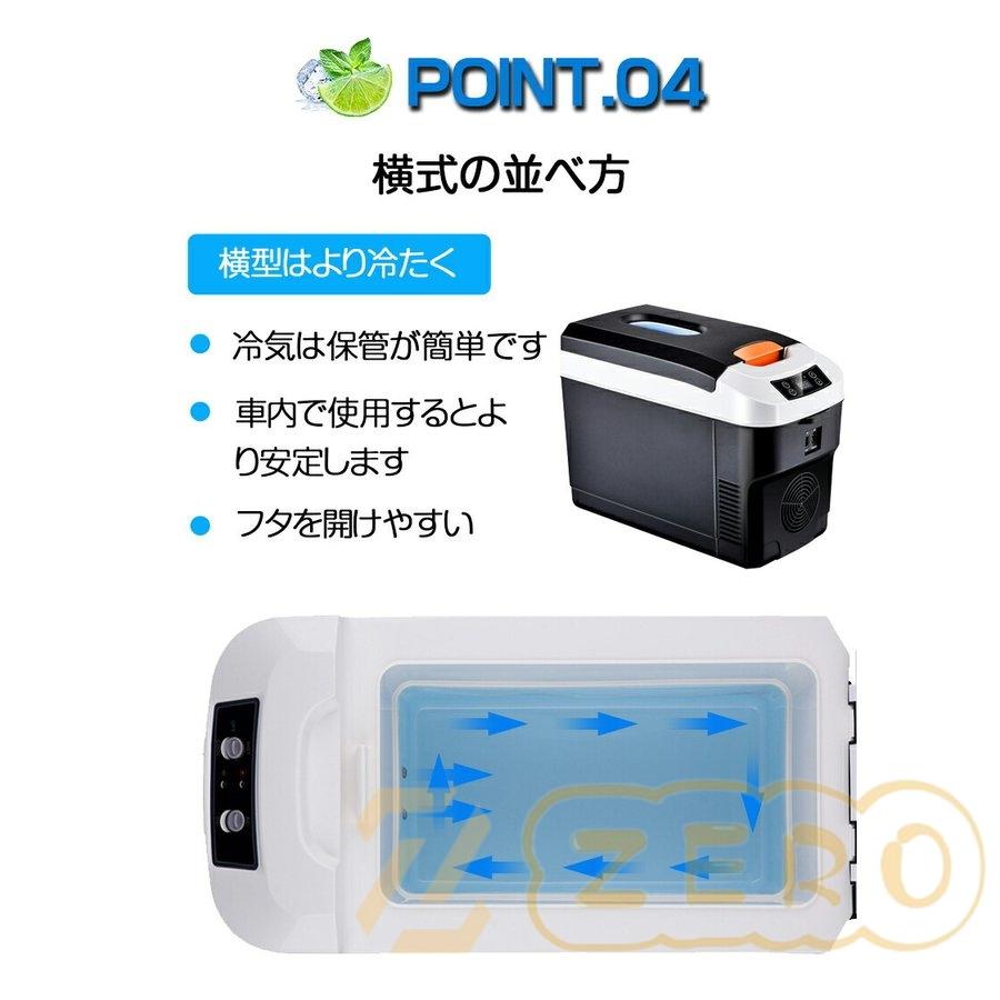 車載冷蔵庫 10L ポータブル冷凍 冷蔵庫 -10℃〜65℃設定可能 周囲