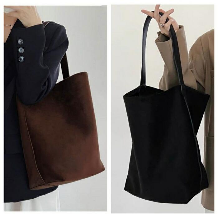 スエード バッグ 本革 トートバッグ バケツ型 スエードトートバケツ