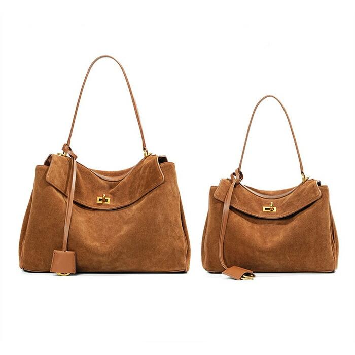 本革 スエード バッグ トートバッグレディース 大容量 大きめ 通勤セレモニーバッグ2way スウェード バッグ |  | 14