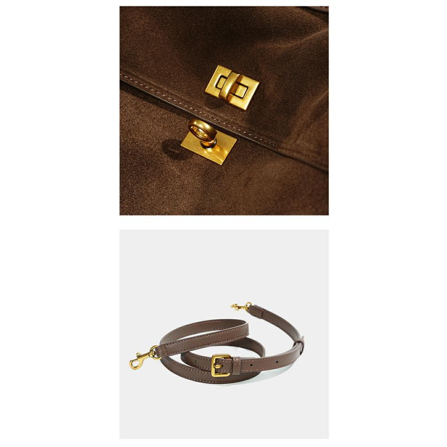 本革 スエード バッグ トートバッグレディース 大容量 大きめ 通勤セレモニーバッグ2way スウェード バッグ |  | 15