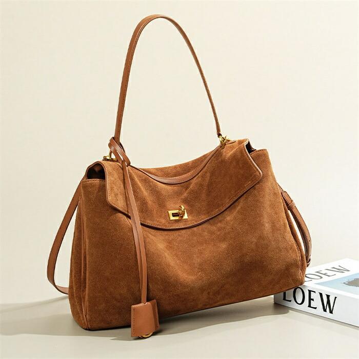 本革 スエード バッグ トートバッグレディース 大容量 大きめ 通勤セレモニーバッグ2way スウェード バッグ |  | 01