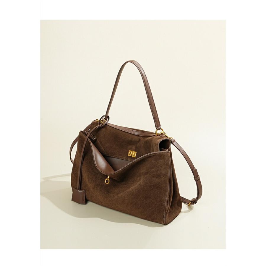 本革 スエード バッグ トートバッグレディース 大容量 大きめ 通勤セレモニーバッグ2way スウェード バッグ |  | 03