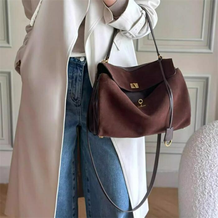 本革 スエード バッグ トートバッグレディース 大容量 大きめ 通勤セレモニーバッグ2way スウェード バッグ |  | 04