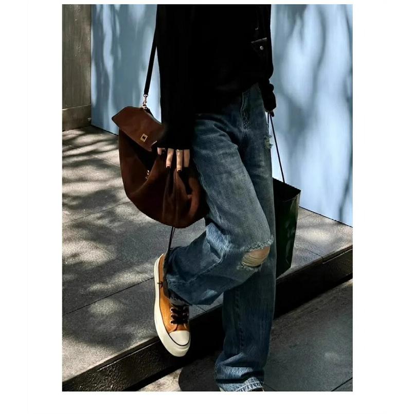 本革 スエード バッグ トートバッグレディース 大容量 大きめ 通勤セレモニーバッグ2way スウェード バッグ |  | 05