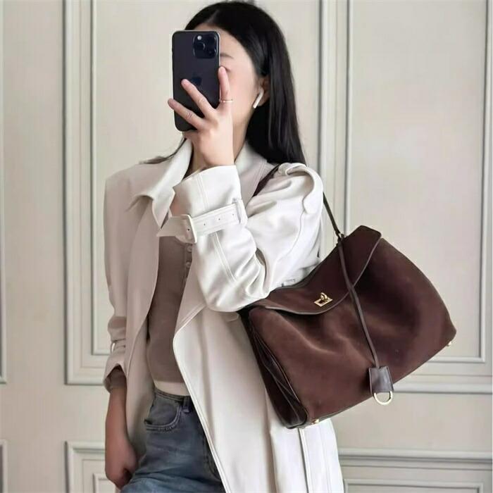 本革 スエード バッグ トートバッグレディース 大容量 大きめ 通勤セレモニーバッグ2way スウェード バッグ |  | 06