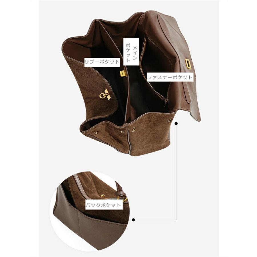 本革 スエード バッグ トートバッグレディース 大容量 大きめ 通勤セレモニーバッグ2way スウェード バッグ |  | 09