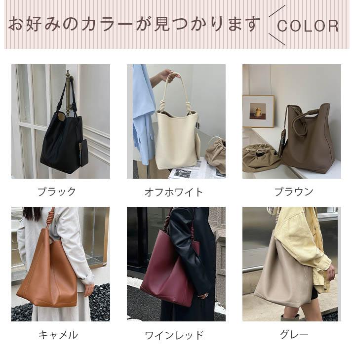 本革 トートバッグ レディース 通勤 大きめ 大容量 A4バケツバッグレザー バケツ型 バケットバッグ_16