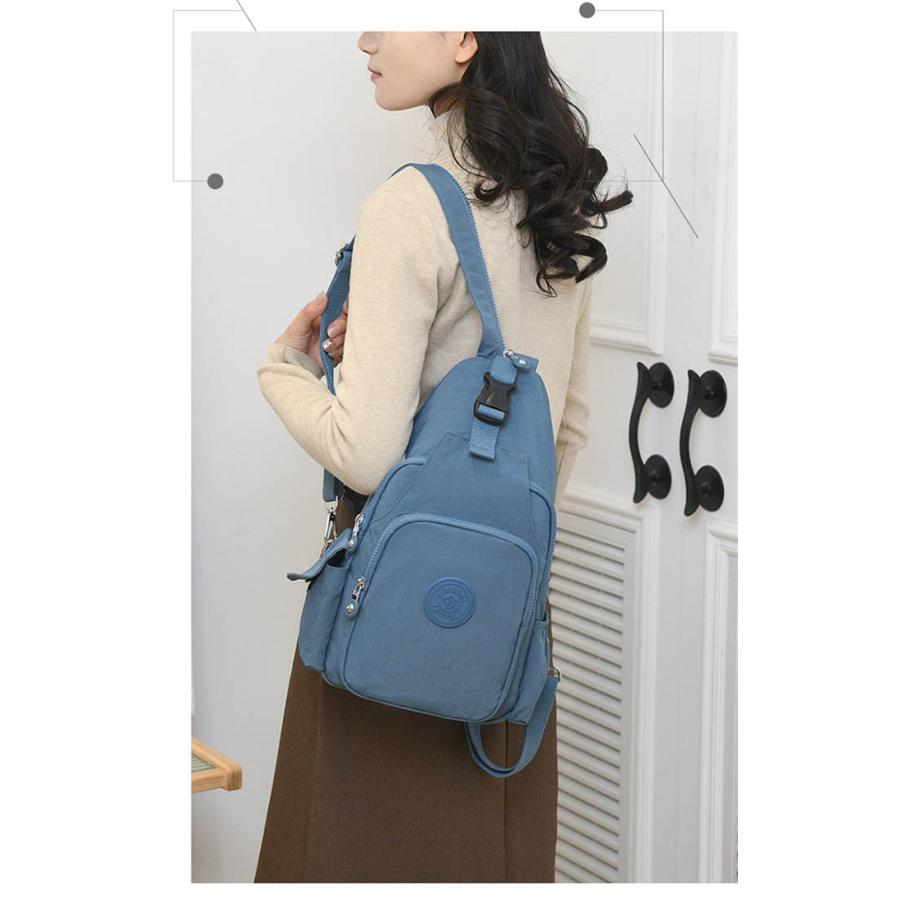 ボディバッグ レディース 小さめ リュック 無地 ショルダーバッグ 2wayバッグ3way ショルダー 斜め掛け |  | 03