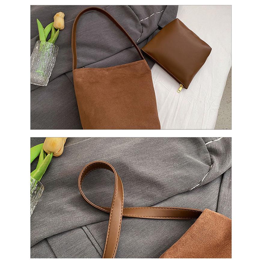 スエード調 バック トートバッグ レディース 縦型 小さめ 掛けカバン肩掛けバッグバッグインバッグ トート バッグ |  | 15