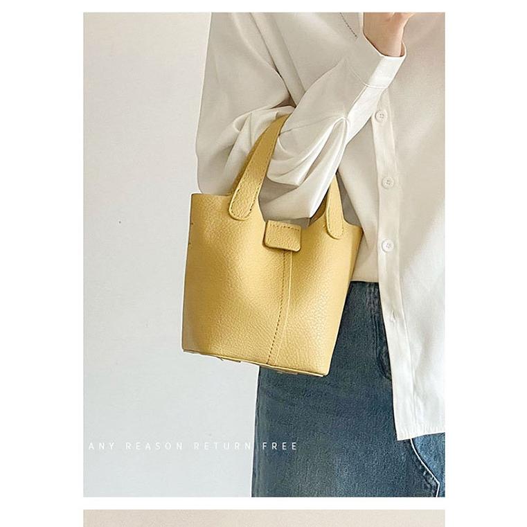 ショルダーバッグ ハンドバッグ レディース 2WAY 斜め掛け バッグインバッグ付 キューブ型バッグ上質バケツ型バッグ キューブ バッグ |  | 02