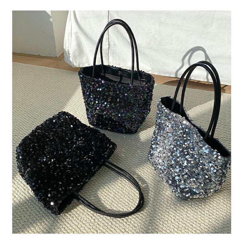 スパンコールバッグ スパンコール ハンドバッグ レディース 2wayバッグ パーティーバッグ キラキラバッグ斜めがけ 手提げ 肩掛け |  | 10