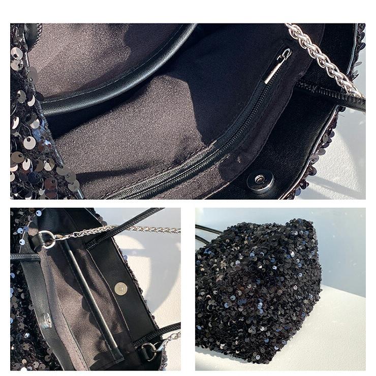 スパンコールバッグ スパンコール ハンドバッグ レディース 2wayバッグ パーティーバッグ キラキラバッグ斜めがけ 手提げ 肩掛け |  | 16