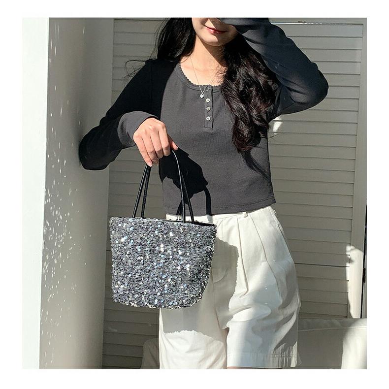 スパンコールバッグ スパンコール ハンドバッグ レディース 2wayバッグ パーティーバッグ キラキラバッグ斜めがけ 手提げ 肩掛け |  | 06