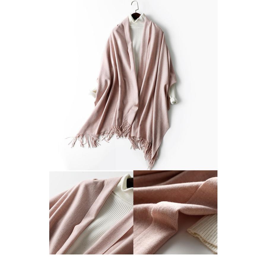 ストール 大判 厚手 黒 秋冬 レディース大判ストール暖かい 無地 マフラー |  | 10