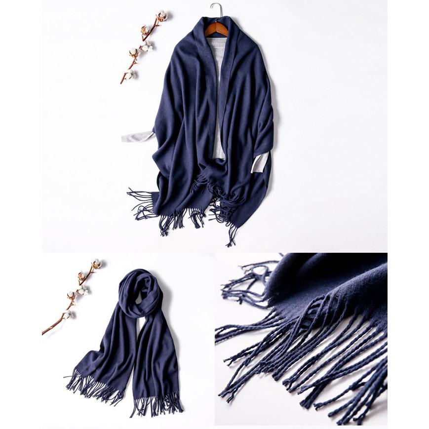 ストール 大判 厚手 黒 秋冬 レディース大判ストール暖かい 無地 マフラー |  | 06