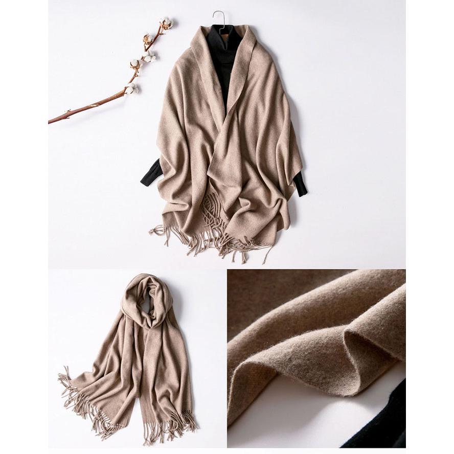 ストール 大判 厚手 黒 秋冬 レディース大判ストール暖かい 無地 マフラー |  | 09