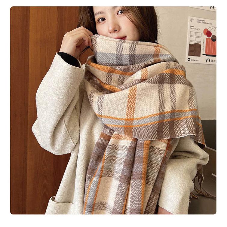 ストール 大判 秋冬 レディース 大判ストール チェック柄 マフラーフリンジ暖か 柔らか ネックウォーマー |  | 06