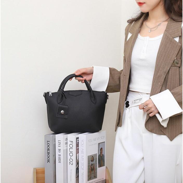 本革 ハンドバッグ 小さめ レディース 軽量 2way ファスナー付き通勤ショルダーバッグ 本革 大人 |  | 03