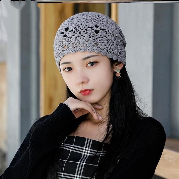 帽子 レディース 透かし編み帽子 春夏秋冬 レディース 帽子 サマーニット透かし編み透かし柄 シンプル ナチュラル |  | 04