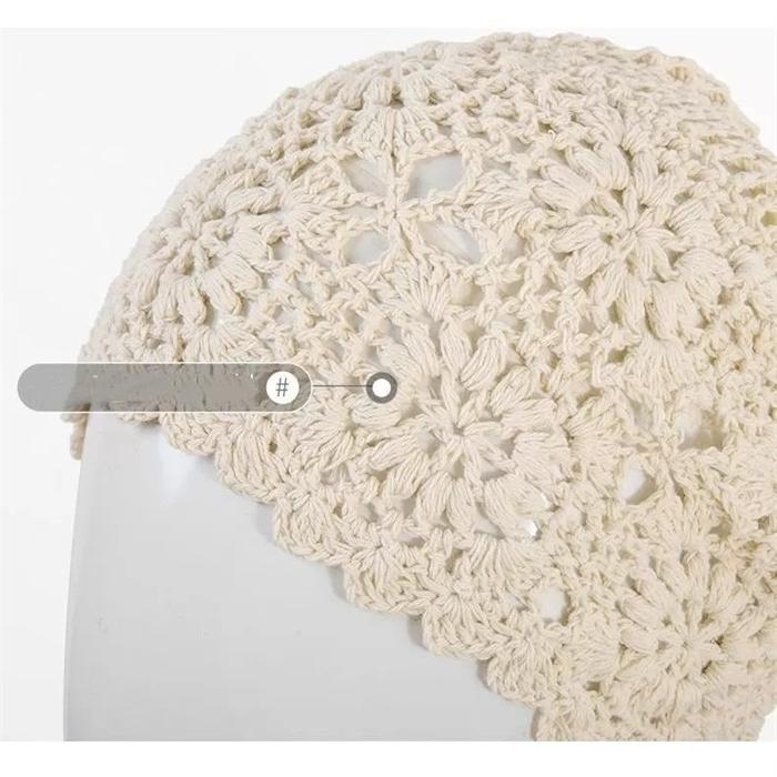 帽子 レディース 透かし編み帽子 春夏秋冬 レディース 帽子 サマーニット透かし編み透かし柄 シンプル ナチュラル |  | 07