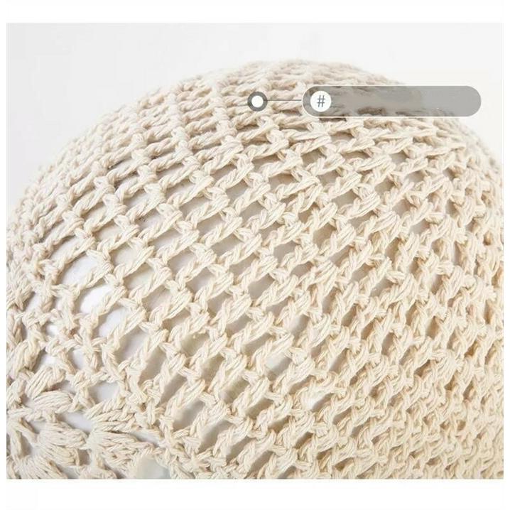 帽子 レディース 透かし編み帽子 春夏秋冬 レディース 帽子 サマーニット透かし編み透かし柄 シンプル ナチュラル |  | 08