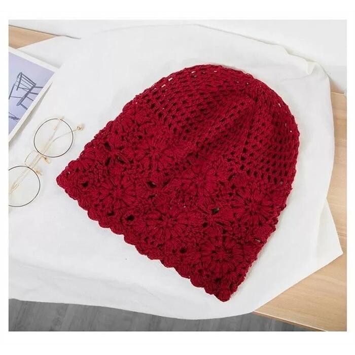 帽子 レディース 透かし編み帽子 春夏秋冬 レディース 帽子 サマーニット透かし編み透かし柄 シンプル ナチュラル |  | 09