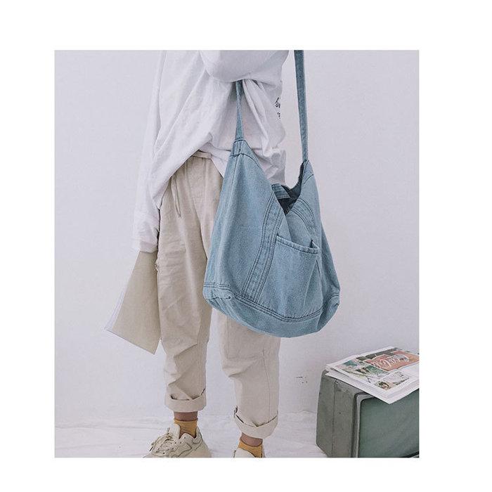 ショルダーバッグ デニムバッグ メンズ レディース 男女兼用 大容量 トートバッグ肩掛け斜め掛け 通学バッグ お買い物バッグ |  | 10