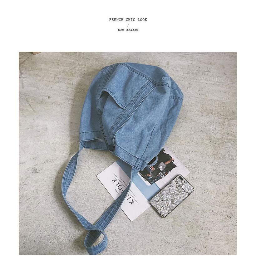 ショルダーバッグ デニムバッグ メンズ レディース 男女兼用 大容量 トートバッグ肩掛け斜め掛け 通学バッグ お買い物バッグ |  | 13