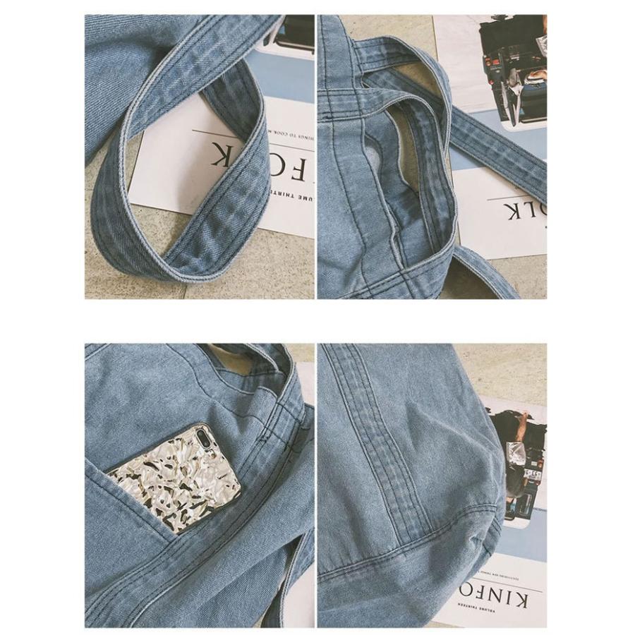 ショルダーバッグ デニムバッグ メンズ レディース 男女兼用 大容量 トートバッグ肩掛け斜め掛け 通学バッグ お買い物バッグ |  | 03