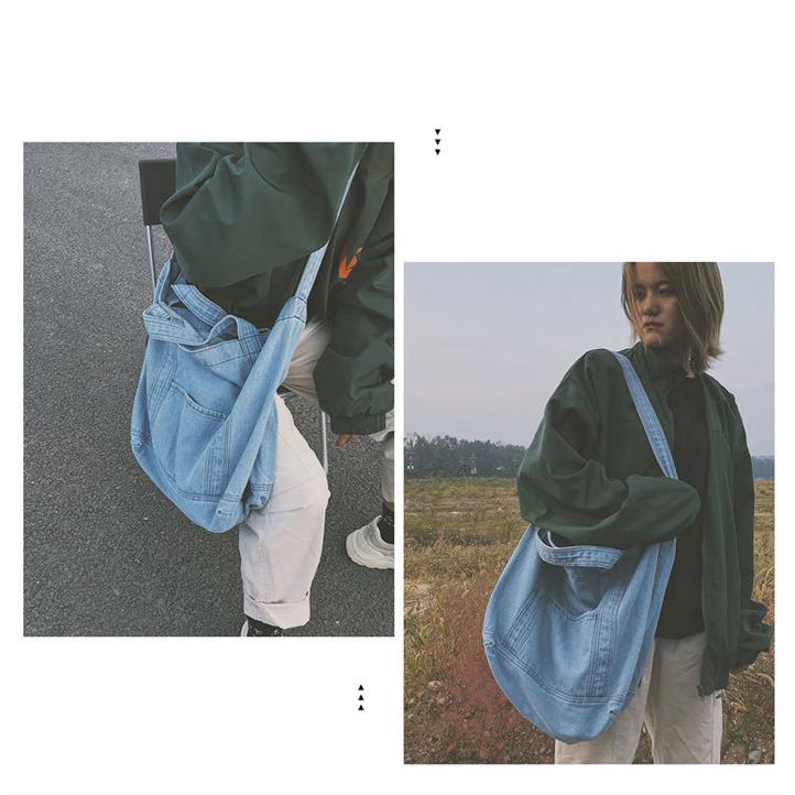 ショルダーバッグ デニムバッグ メンズ レディース 男女兼用 大容量 トートバッグ肩掛け斜め掛け 通学バッグ お買い物バッグ |  | 07