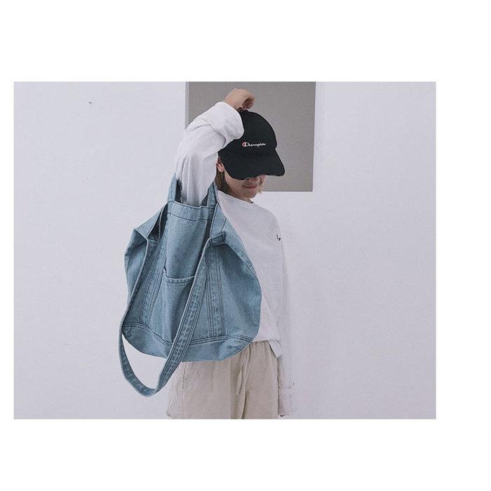 ショルダーバッグ デニムバッグ メンズ レディース 男女兼用 大容量 トートバッグ肩掛け斜め掛け 通学バッグ お買い物バッグ |  | 08
