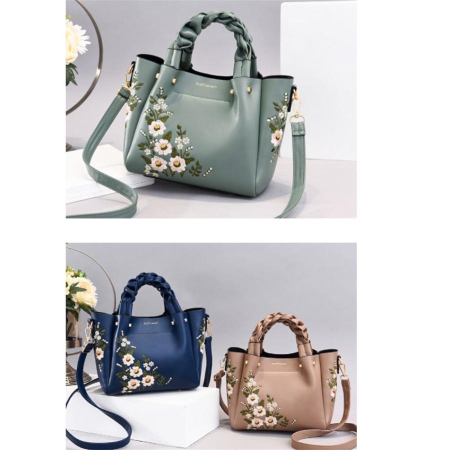 ハンドバッグ ショルダーバッグ 2way 大人 レディース 花柄刺 セレモニーPUレザー斜めがけ 鞄 ハンドバック |  | 01