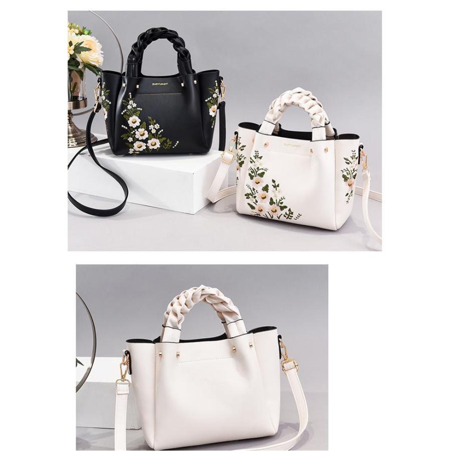 ハンドバッグ ショルダーバッグ 2way 大人 レディース 花柄刺 セレモニーPUレザー斜めがけ 鞄 ハンドバック |  | 05