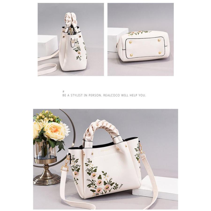 ハンドバッグ ショルダーバッグ 2way 大人 レディース 花柄刺 セレモニーPUレザー斜めがけ 鞄 ハンドバック |  | 06