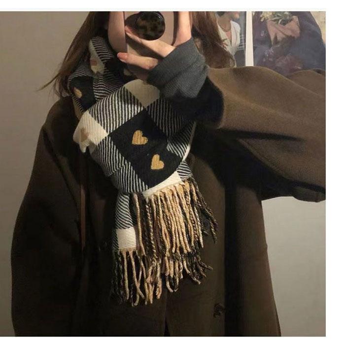 マフラー レディース ストール 大判 厚手 リバーシブル チェック秋冬ショール 大判ストール 暖かい |  | 03