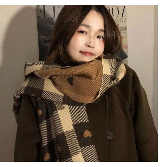マフラー レディース ストール 大判 厚手 リバーシブル チェック秋冬ショール 大判ストール 暖かい |  | 04