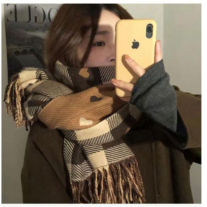 マフラー レディース ストール 大判 厚手 リバーシブル チェック秋冬ショール 大判ストール 暖かい |  | 05
