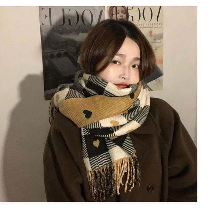 マフラー レディース ストール 大判 厚手 リバーシブル チェック秋冬ショール 大判ストール 暖かい |  | 07