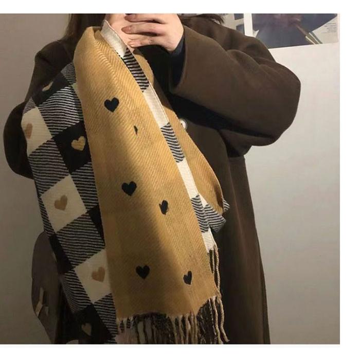 マフラー レディース ストール 大判 厚手 リバーシブル チェック秋冬ショール 大判ストール 暖かい |  | 09