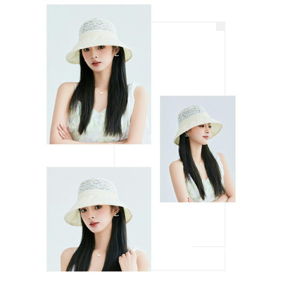 帽子 レディース 春夏 つば広 uv ハット バケットハットフリーサイズ日よけ 折りたたみ 遮光 |  | 06