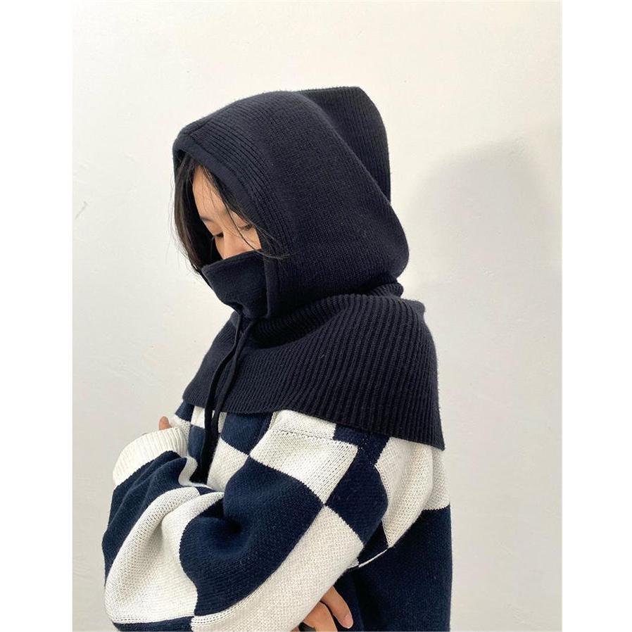 ニット フードウォーマー ネックウォーマー レディース メンズ 男女兼用 秋冬大きめ 防寒 防風 |  | 10