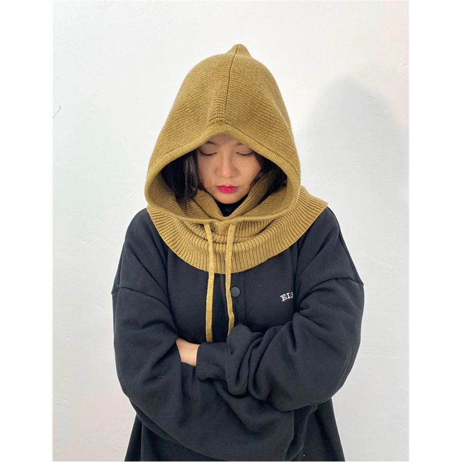 ニット フードウォーマー ネックウォーマー レディース メンズ 男女兼用 秋冬大きめ 防寒 防風 |  | 02